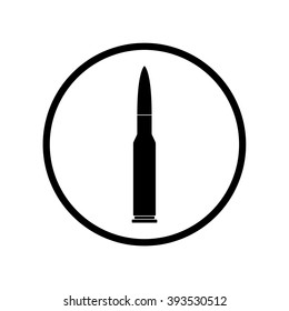 Bullet icon in circle . Vector illustration