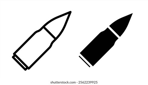 Bullet Icon collection in filled and stroke style.