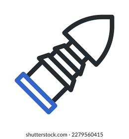 bullet icon duocolor style grey blue colour military illustration vector army element and symbol perfect. Icon sign from modern collection for web.