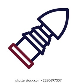 Kugeln Icon duocolor Stil Maron Marovy Farbe Militär-Illustration Vektorarheerelement und Symbol perfekt. Symbol aus der modernen Kollektion für Web.