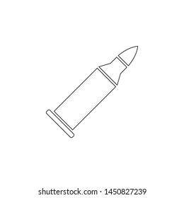 bullet icon. Element of army for mobile concept and web apps icon. Outline, thin line icon for website design and development, app development