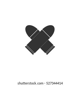 Bullet icon flat. Illustration isolated vector sign symbol