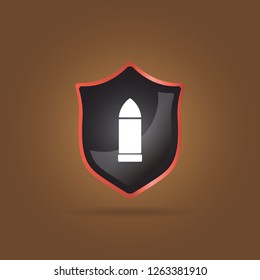 Bullet Icon Gun Stock Vector (Royalty Free) 1263381910 | Shutterstock