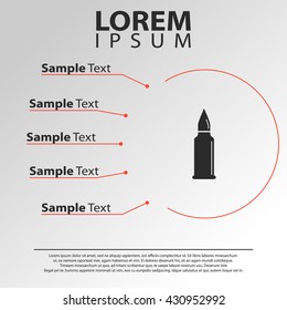 bullet icon. bullet infographics template
