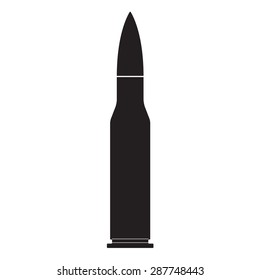 Bullet icon isolated on white background. Vector illustration.