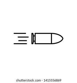 Bullet icon, isolated vector graphic.