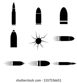 Bullet Icon Logo Isolated On White Stock Vector (Royalty Free) 1557536651