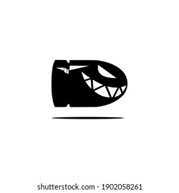 Bullet Icon logo vector isolated on white