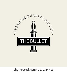 Logo des Bullet-Logos Vintage Vektorsymbol-Design