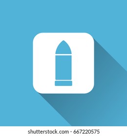Bullet icon with long shadow