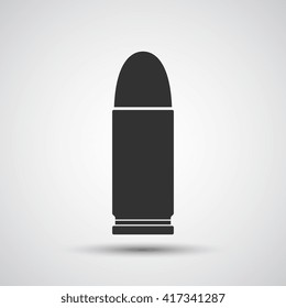 Bullet Icon Weapon Ammo Sign Vector Stock Vector (Royalty Free) 2131841933