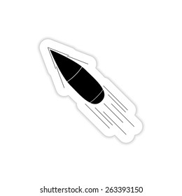 Bullet icon on a white background with shadow 