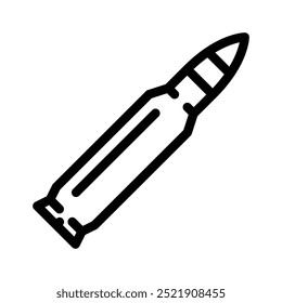 bullet icon. Outline style design isolated on white background