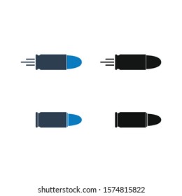 Bullet Icon Set. Flat style vector EPS.