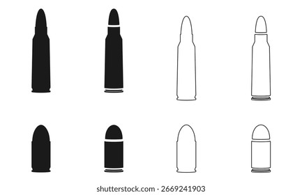 bullet icon set vector illustration isolated on white background.