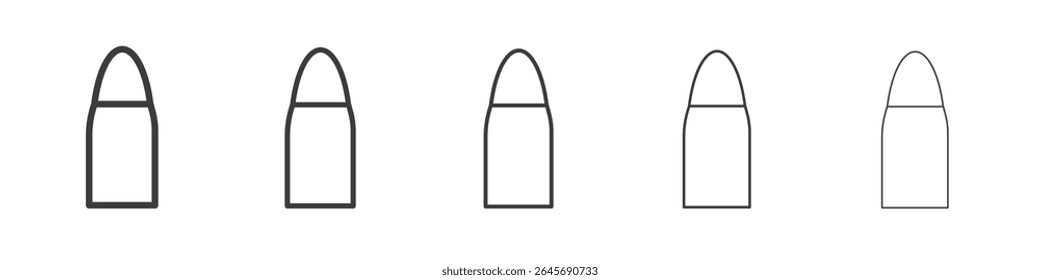 Icono de bala ilustración simple logo arte