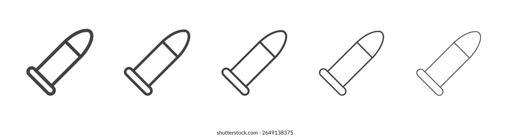 Icono de bala ilustración simple logo arte