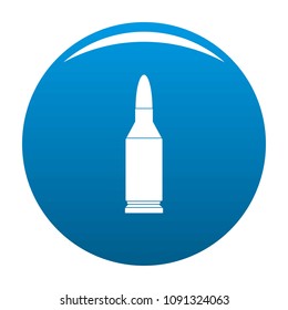 Bullet icon. Simple illustration of bullet vector icon for any design blue