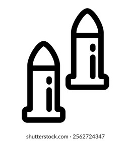 Bullet icon with simple and line style