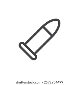 Bullet icon Simple outline vector logo
