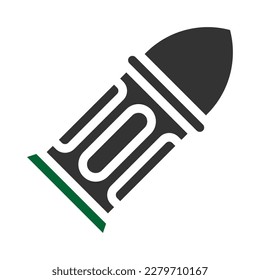 bullet icon solid style grey green colour military illustration vector army element and symbol perfect. Icon sign from modern collection for web.