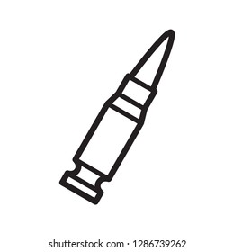 bullet icon in trendy flat design 