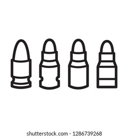 bullet icon in trendy flat design 