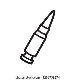 bullet icon in trendy flat design 
