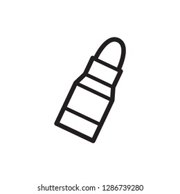 bullet icon in trendy flat design 
