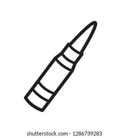 bullet icon in trendy flat design 