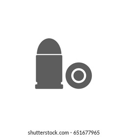 Bullet icon in trendy flat style isolated on white background. Symbol for your web site design, logo, app, UI. Vector illustration, EPS