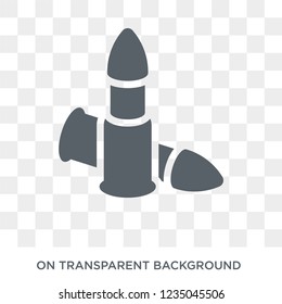 Bullet icon. Trendy flat vector Bullet icon on transparent background from law and justice collection. 