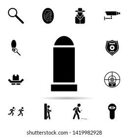 bullet icon. Universal set of dedective for website design and development, app development