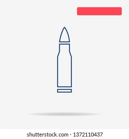 Bullet icon. Vector concept illustration for design.
