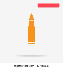 Bullet icon. Vector concept illustration for design.