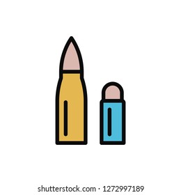 Bullet Icon Vector Illustration in Filled Style for Any Purpose