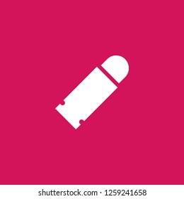 bullet icon vector. bullet sign on pink background. bullet icon for web and app