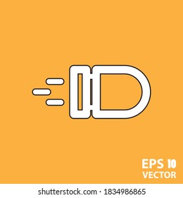 Bullet icon for web and mobile, modern minimalist flat design. Eps 10 vector illustration.