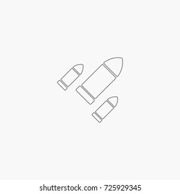 Bullet icon.army sign