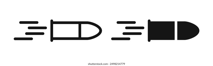 bullet iconicon vector collection in outlined and solid style