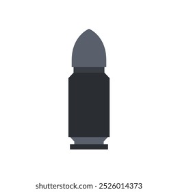 Bullet illustrated in vector on background