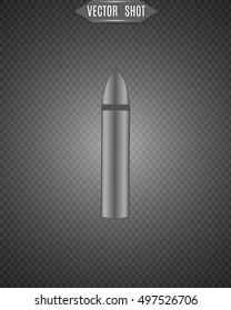 Bullet isolated. vector illustration