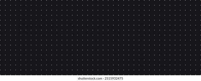 Bullet journal black background. Polka dot pattern template. Halftone texture, retro office. Vector illustration. bg