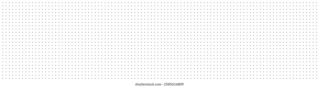 A bullet journal dotted grid paper. A template for notebooks with simple polka dot grid background.