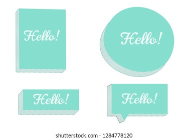 Bullet journal hand drawn vector elements for notebook, diary and planner. Doodle frames isolated on white background. - Vector - Vector
