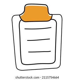 Elemento vectorial dibujado a mano en el diario de viñetas para bloc de notas.Banner Doodle.Elemento de diseño para sitios web. Aislado sobre fondo blanco.