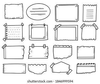 Bullet journal notes drawing collection