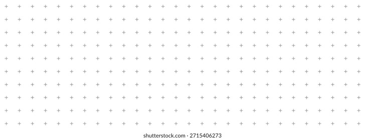 Patrón de diario de viñetas. Diseño cruzado y rejilla sobre fondo blanco. Planificador simple o Plantilla de cuaderno. Ilustración vectorial monocromática.