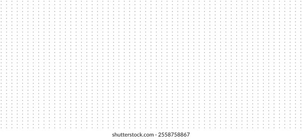 Bullet journal pattern texture. Dotted squared grid graph paper background template for notebook. vector illustration.