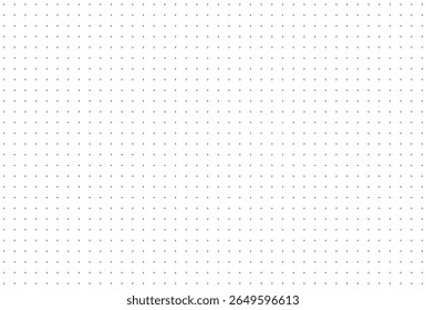 Bullet journal pattern texture. Simple dotted background. Template of dotted squared grid graph paper for notebooks. . Design graphic printable sheet. 